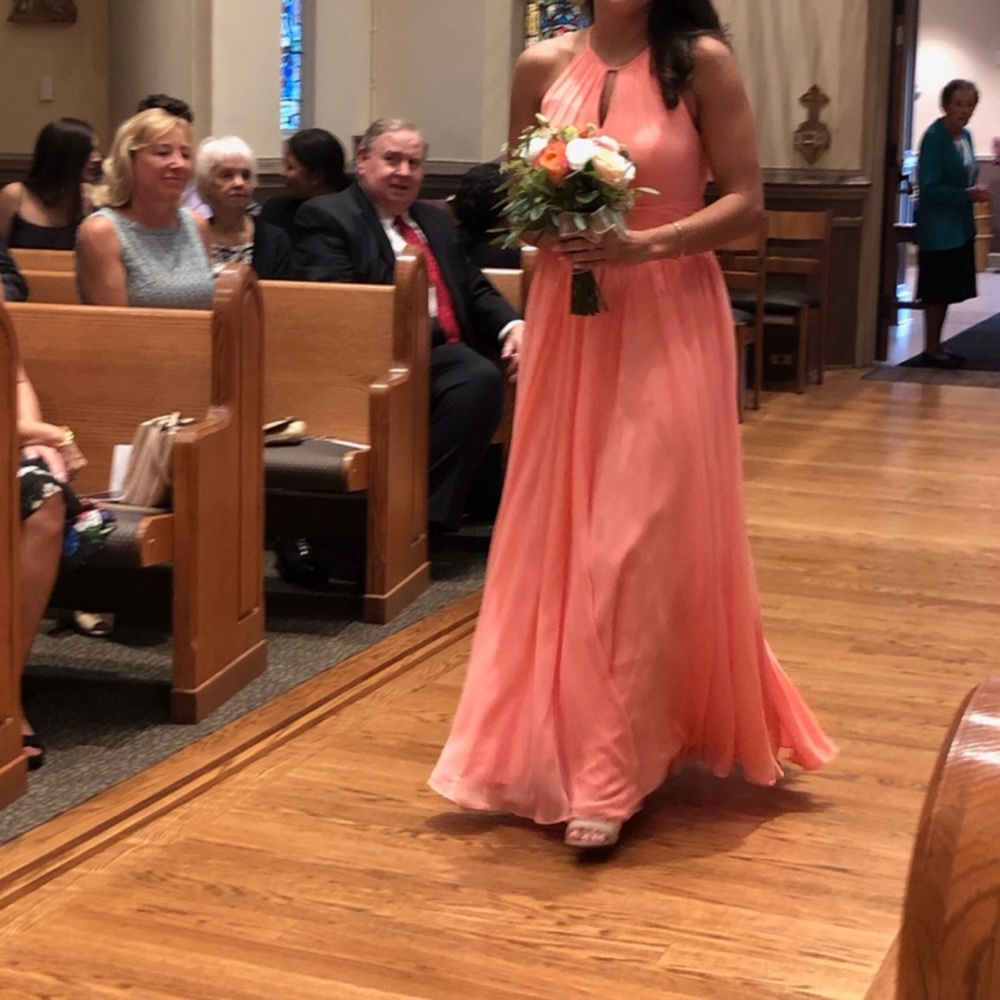 Azazie Coral Cherish Gown